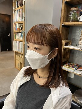 パム 恵比寿(PAM.) ふんわりオレンジブラウンミディアム