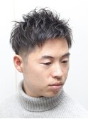 20代/30代/ツーブロック/アイロンパーマ/メンズショート/理容室