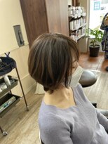 プリズム ヘアーデザイン みずほ台店&nbsp;くすみカラーでショートウルフ