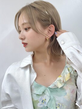 サンドシーン(sand scene) 20代30代40代丸みショートボブマッシュ前下がりレイヤー