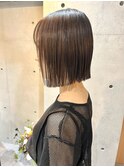 切りっぱなしボブスタイル!
