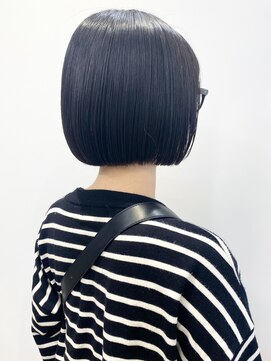 モリオフロムロンドン 松戸店(Morio from London) 【松戸　石山】黒髪ぷつっとミニボブラインボブ20代30代