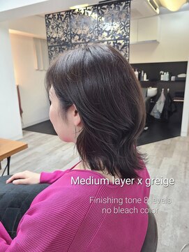 アンクラウド(an cloud) グレージュ/アッシュベージュ/ブリーチなしカラー