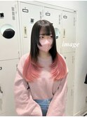 グラデーションカラー×クリアピンク