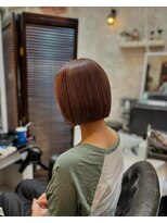 デザイナーズ ヘア リンクス 美容室リンクス(Designer's Hair LINK'S)&nbsp;ぱつっとミニボブピンクベージュ