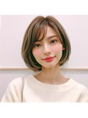 ショートボブ/丸みボブ/前髪あり/美髪/レイヤー20代30代40代50代