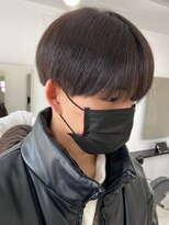 エルマーク 天王寺(L-MARK) 黒髪マッシュナチュラルマッシュメンズヘア韓国ツーブロック