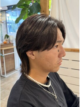 ミモザワークス(Mimosa Works) パーマ・メッシュ履歴から”毛流れ縮毛矯正”