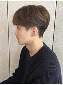 メンズナチュラルマッシュシースルーマッシュ韓国風パーマ