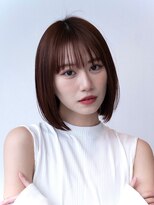 ドットハリス(.Hallis) 小顔ボブ/切りっぱなしボブ/透明感カラー/髪質改善