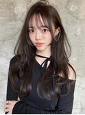 韓国ヘアーハッシュカットレイヤーカットグレージュブリーチ無し