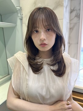 ロンド シャルム 吉祥寺(Lond charme) くびれヘア/顔周り/韓国/レイヤーカット/黒髪/ミディアム/吉祥寺