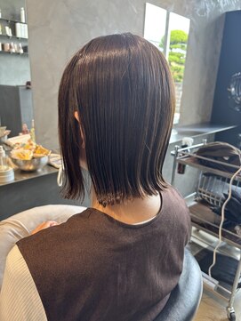 ユウシヘアー(Yushi Hair) ぱつっと肩上ボブ