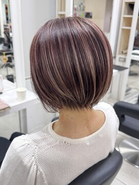 アッシュ 吉祥寺店(Ash) 白髪ぼかし/脱白髪染め/白髪/大人女性/髪型/細めハイライト