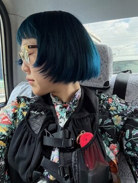 カンナ オーガニック ヘアデザイン(CANNA ORGANIC & HAIR DESIGN) 顔まわりレイヤーブルーボブ