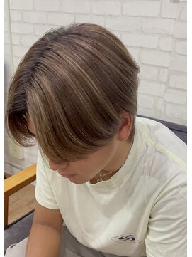 メンズハイライト/メンズカット/ブリーチカラー