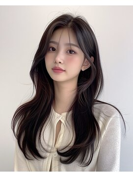 2wayバング　韓国レイヤー　髪質改善