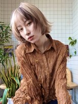 スタニング 渋谷(STUNNING.)&nbsp;レイヤーボブ/切りっぱなしボブ#外はねボブ#デザインカラー