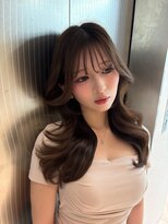 天神美容室 顔周りカット×韓国ヘア