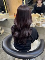 ロンド 表参道店(Lond)&nbsp;ミディアムレイヤーカット/髪質改善/韓国/黒髪/小顔/前髪