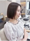 簡単スタイリング耳かけ小顔ボブヘア