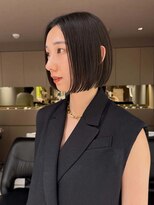 メゾンマイル 恵比寿(maison mile)&nbsp;オリーブグレージュ/透明感カラー/レイヤーカット/ボブ/恵比寿駅