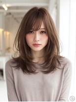 ダル 渋谷/表参道(DAL.)&nbsp;レイヤーカット/顔周りカット/触覚/グレージュ/韓国巻き