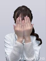 アールエーサロンモノクロ 秋葉原(RA SALON モノクロ) 【推し活ヘアメ】くるみちゃんサイドポニー