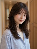 ユニット 蕨西口店(UNIT)&nbsp;セミロング20代30代ストレートレイヤー前髪なし前髪あり蕨