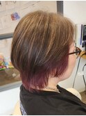 メッシュで白髪ぼかし