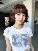 小顔ボブパーマショートボブレイヤーボブフレンチボブパ ーマ