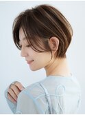前髪なし大人ショートボブ30代40代50代 【AIN.表参道】川原大地