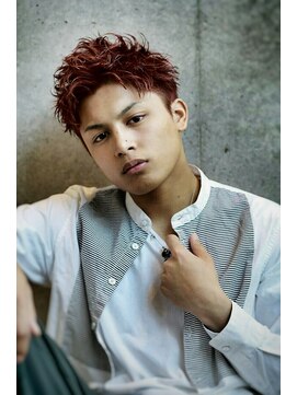 リップスヘアー 銀座(LIPPS hair) ファイヤーブラストアッパー イメチェン オールバック 刈り上げ