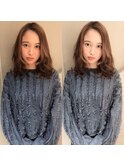 20代30代大人前髪エクステ　レイヤー透明感ナチュラルブラウン