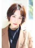 【Aere池袋】センターパート小顔ショート☆進藤千草