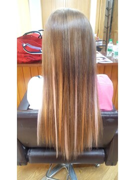 エクステンション クーチャー(Extention Cu'cha) エクステ100g ピンクオレンジメッシュ(^ ^)