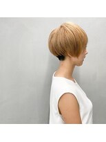 タグ(#tag)&nbsp;#刈り上げショート×ハイトーンベージュ