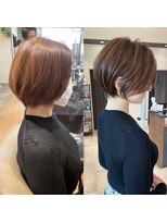 バンプ ギンザ(BUMP GINZA)&nbsp;《30代40代》白髪ぼかしハイライト×前下がりボブ【イケダ】