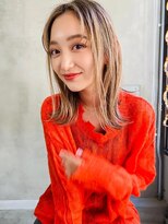 Liberte銀座 大人かわいい小顔ロング×オトナベージュカラー