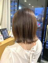 切りっぱなしボブ×シアーベージュ_浦安