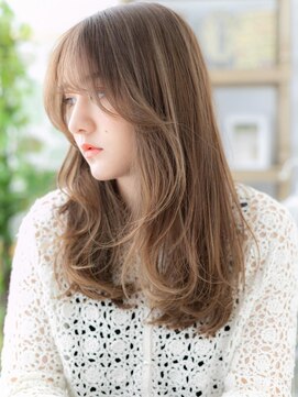 カバーヘア ブリス 志木南口駅前店(COVER HAIR bliss) センターパートインナーカラーウェーブ巻きa志木20代30代40代