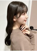 (韓国風/くびれヘア/縮毛矯正/前髪/サイドバング/小顔)