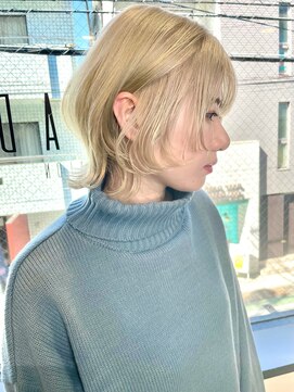 トルネード(TORNADO) マッシュウルフ ブロンドヘア プラチナベージュレイヤーt228