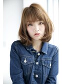 大人かわいい やわらかボブ