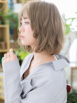 カバーヘア ブリス 上尾西口店(COVER HAIR bliss)&nbsp;外国人風ホワイティアッシュ小顔ボブ大人巻きc5上尾10代20代30代