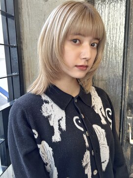 ミンクス渋谷スマートサロン(MINX shibuya smart salon) 魅力倍増カール シアーカラー ショート 姫カット ダークアッシュ