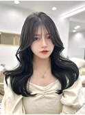 韓国ヘア 2wayバング
