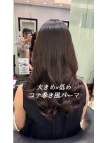 アピッシュ ギンザ(apish ginza)&nbsp;ミディアムパーマ/韓国風パーマ/コテ巻きパーマ/レイヤー/藤野