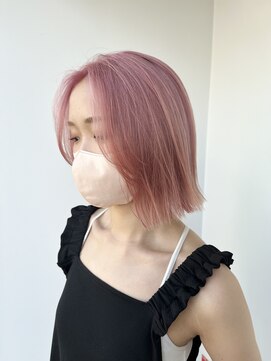 ヴィオットバイサロン(Viot by Salon) さくらピンクカラー/プツッとボブ