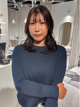 バランス 福山店(BALANCE.) 顔周りレイヤー × チョコレートブラウン